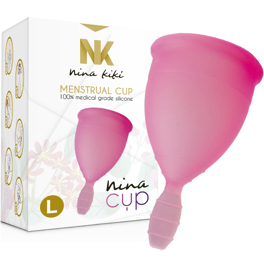 NINA KIKÍ - ROZE MENSTRUATIECUP - MAAT L