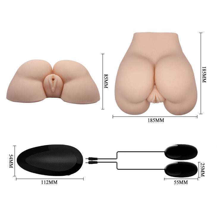CRAZY BULL - REALISTISCHE VIBRERENDE VAGINA EN ANUS, POSITIE 5