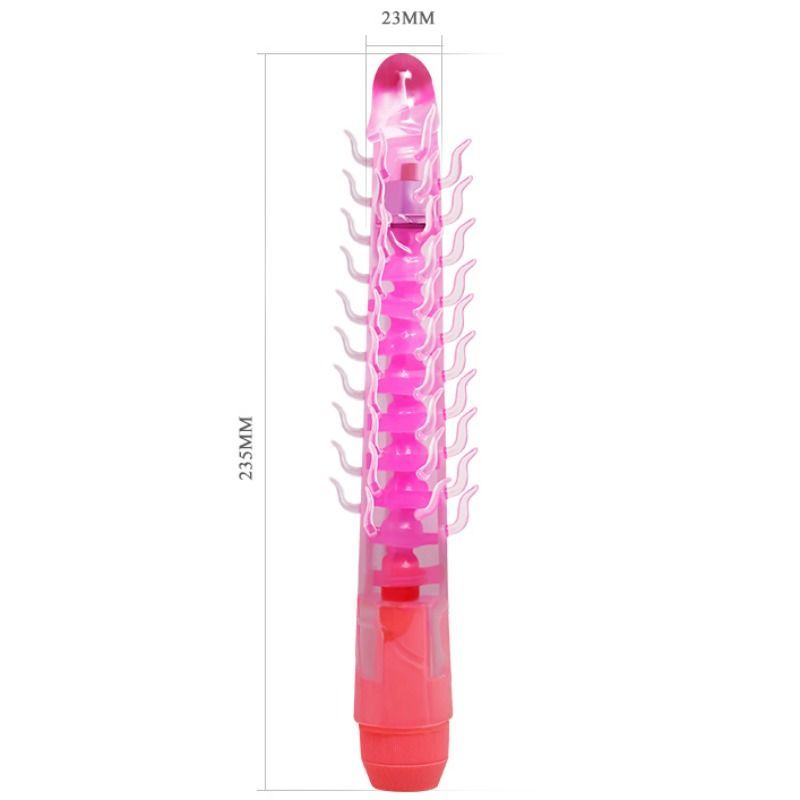 BAILE - FLEXI VIBE SENSUAL SPINE BUIGBARE VIBRERENDE DILDO LILAC 23,5 CM