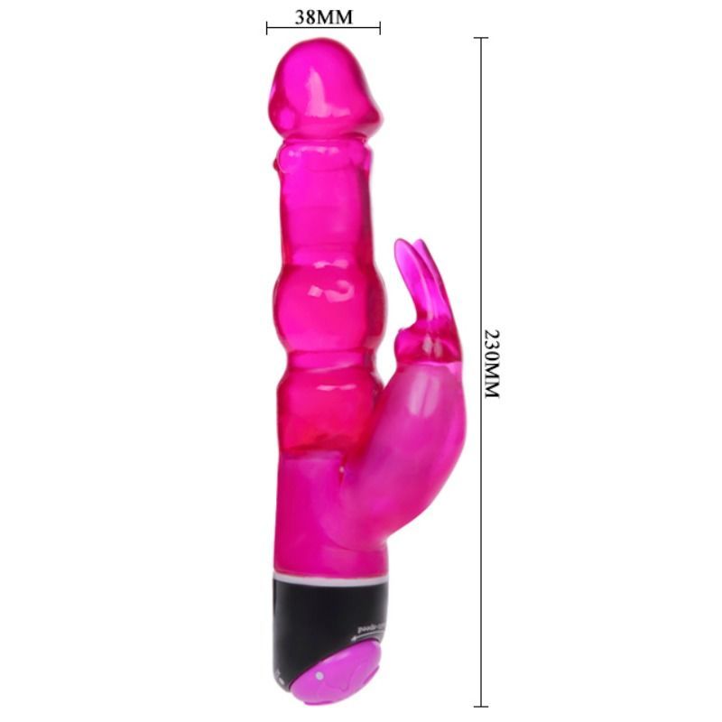 DANCE - GOLVEN VAN PLEZIER FANTASIE VIBRATOR MET LILAC KONIJN 23 CM