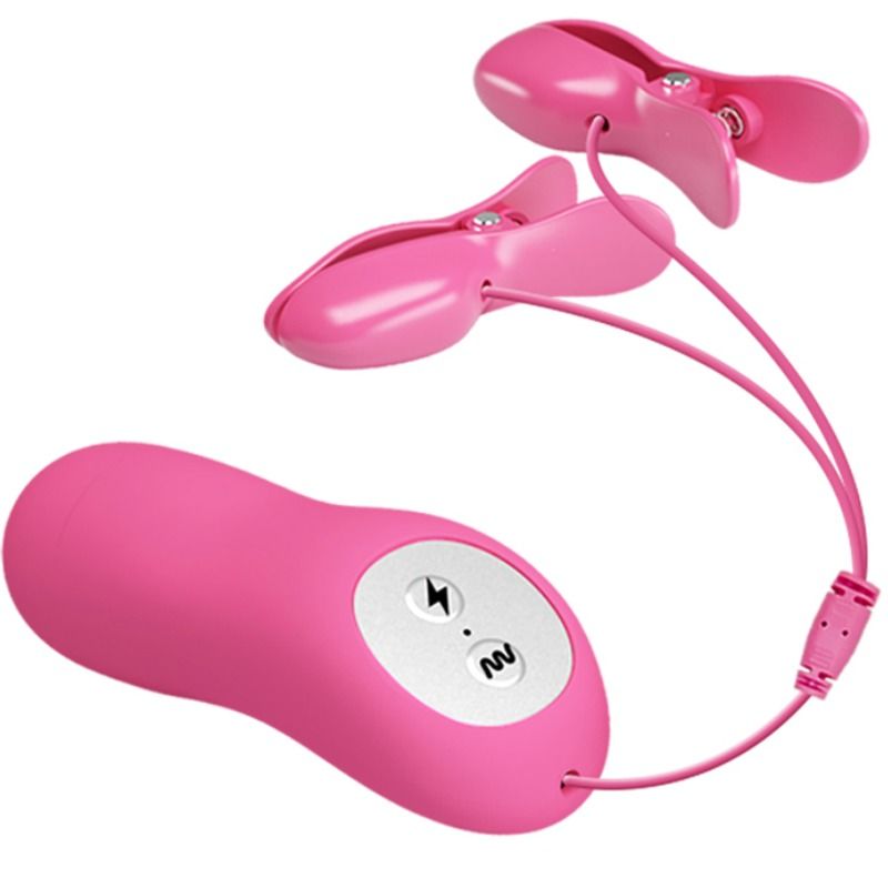 DANCE - ROMANTISCHE WAVE PIÑAS MET VIBRATIE EN ELEKTROSCHOK FUCHSIA