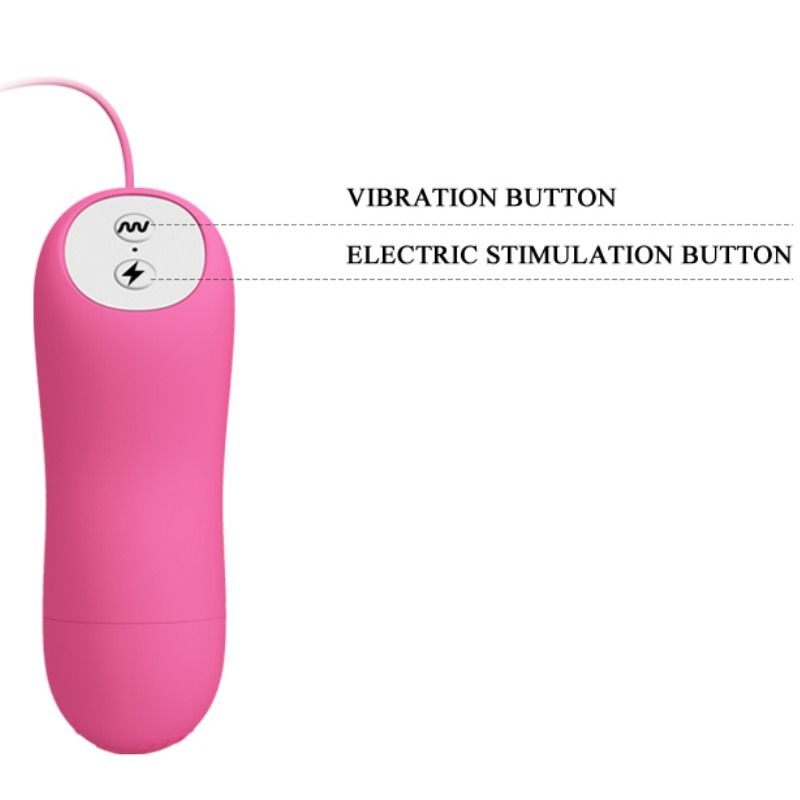 DANCE - ROMANTISCHE WAVE PIÑAS MET VIBRATIE EN ELEKTROSCHOK FUCHSIA