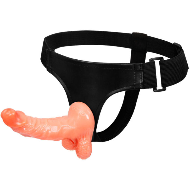 DANCE - HARNAS MET REALISTISCHE PENIS EN VERSTELBARE SCHOENTJE ULTRA PASSIONATE 15,5 CM