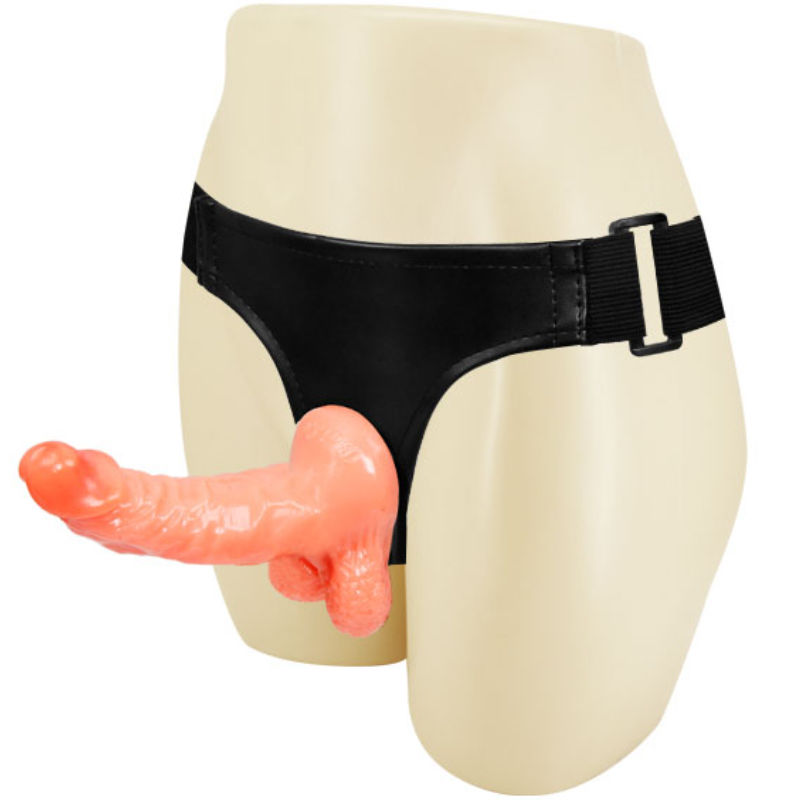 DANCE - HARNAS MET REALISTISCHE PENIS EN VERSTELBARE SCHOENTJE ULTRA PASSIONATE 15,5 CM