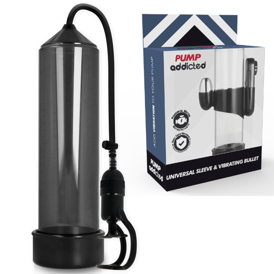 POMP ADDICTED - RX5 ZWARTE ERECTIEPOMP MET VIBRATOR