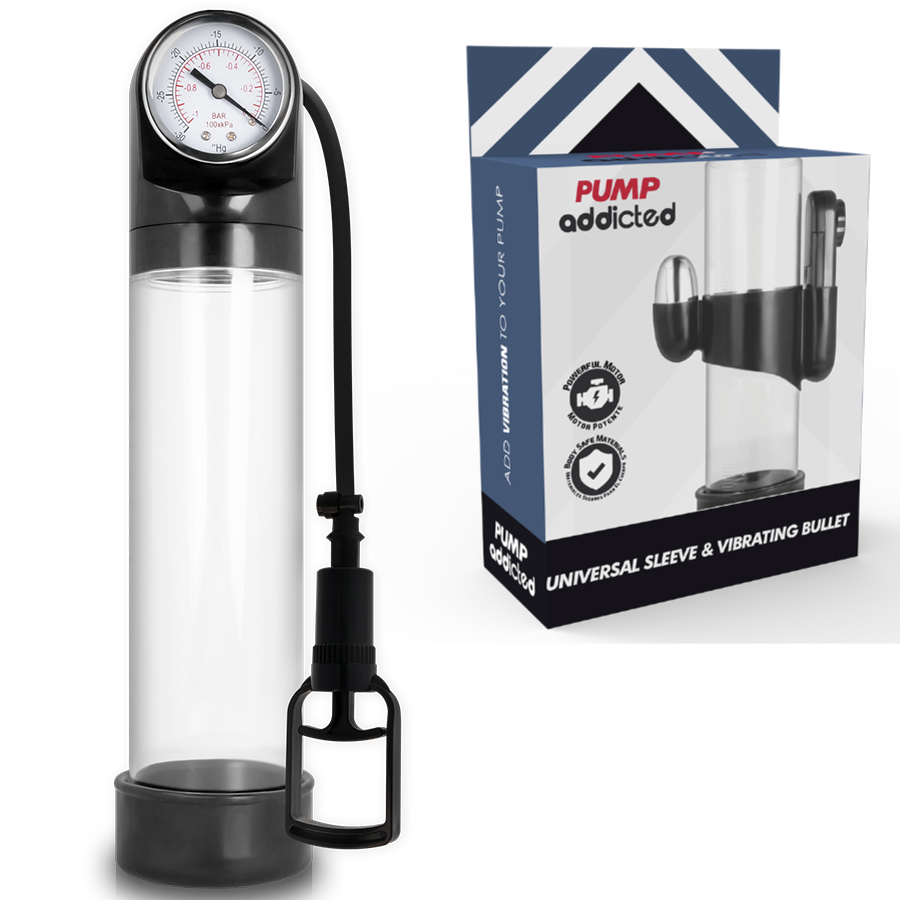 PUMP ADDICTED - RX9 TRANSPARANTE ERECTIEPOMP MET VIBRATOR