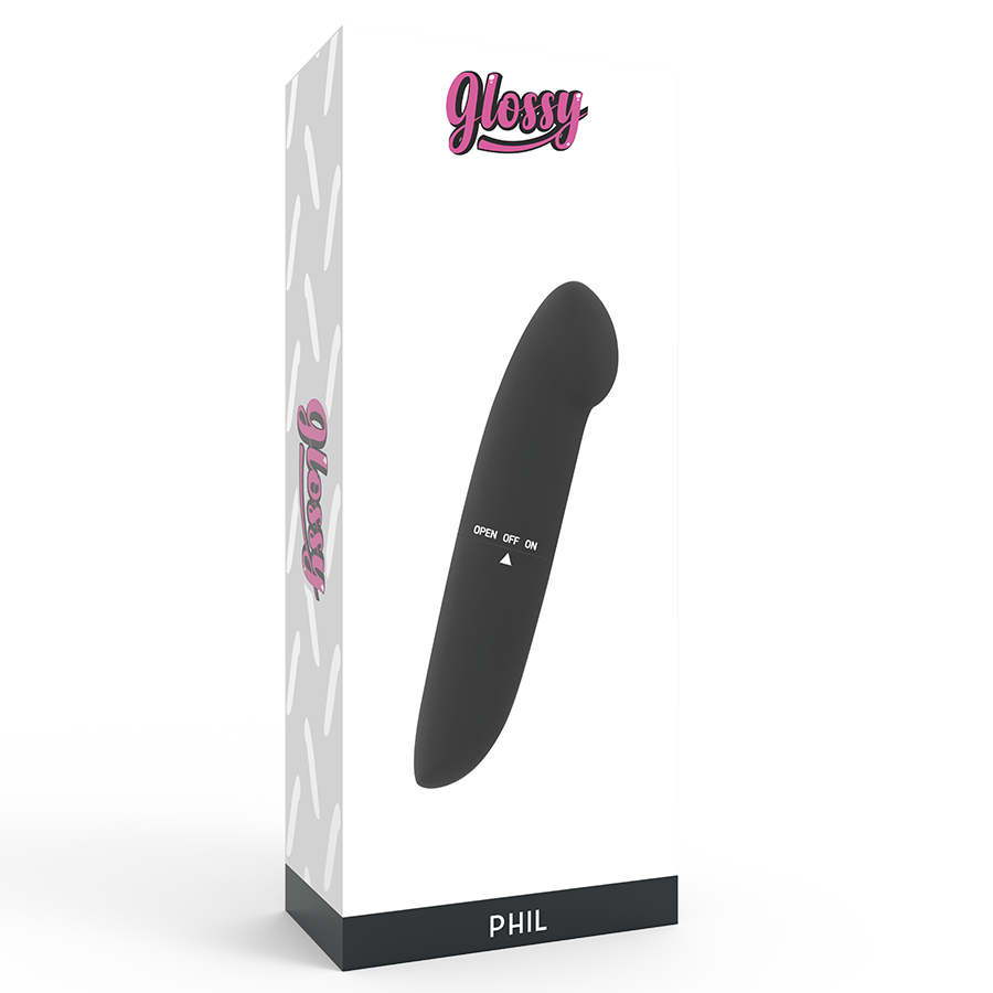 GLANZEND - PHIL ZWARTE VIBRATOR
