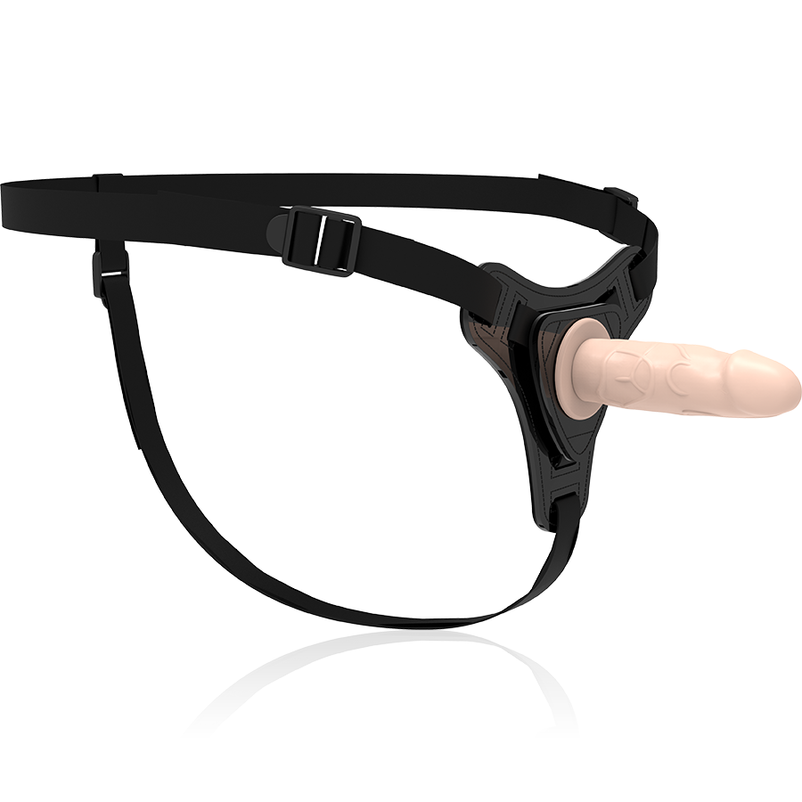 FETISH ONDERDANIGE HARNAS - VLEES REALISTISCHE SILICONEN 12,5 CM
