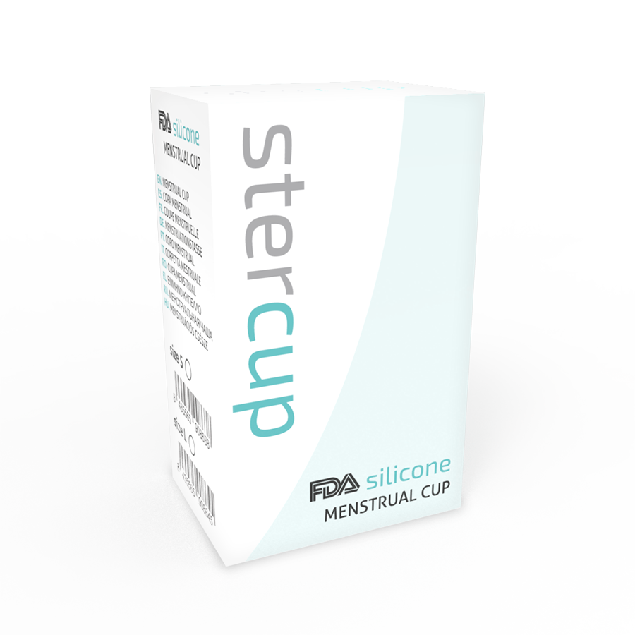 STERCUP - FDA SILICONEN AQUAMARIJN MENSTRUATIECUP - MAAT L
