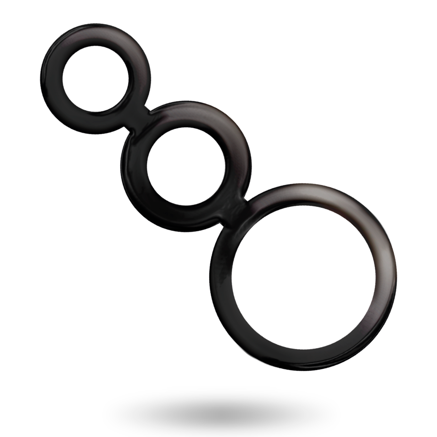 ADDICTED TOYS - PENIS- EN TESTIKELRINGENSET - SMOKY