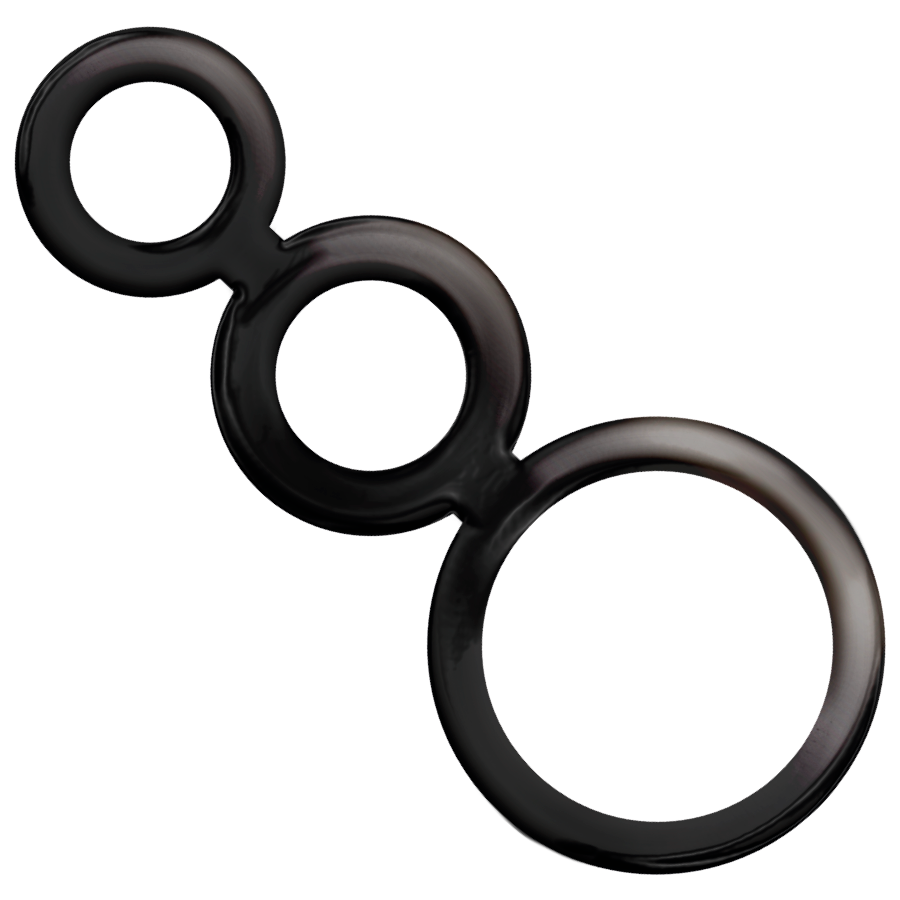 ADDICTED TOYS - PENIS- EN TESTIKELRINGENSET - SMOKY