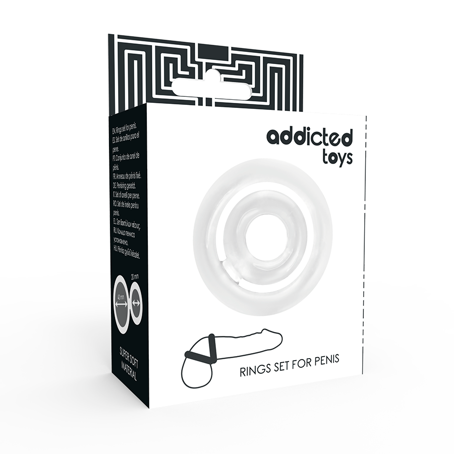 ADDICTED TOYS - POTENZ DOORZICHTIGE PENISRINGSET