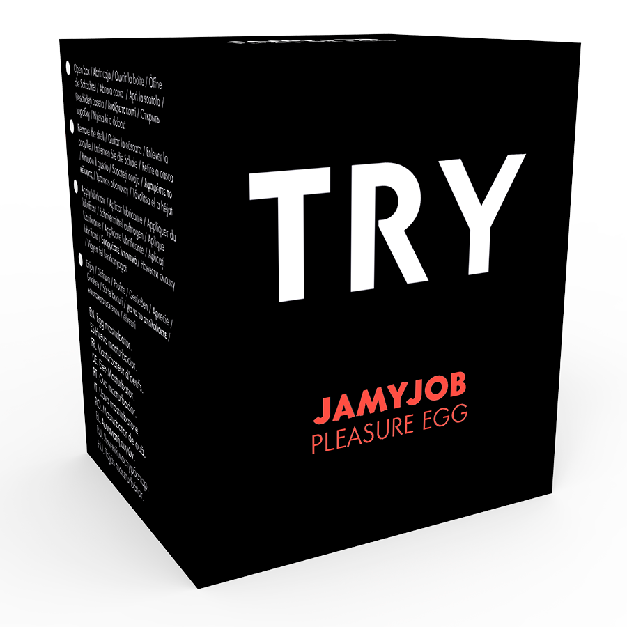 JAMYJOB - DISCRETE MASTURBATIE-EI ZWART PROBEER VERSIE