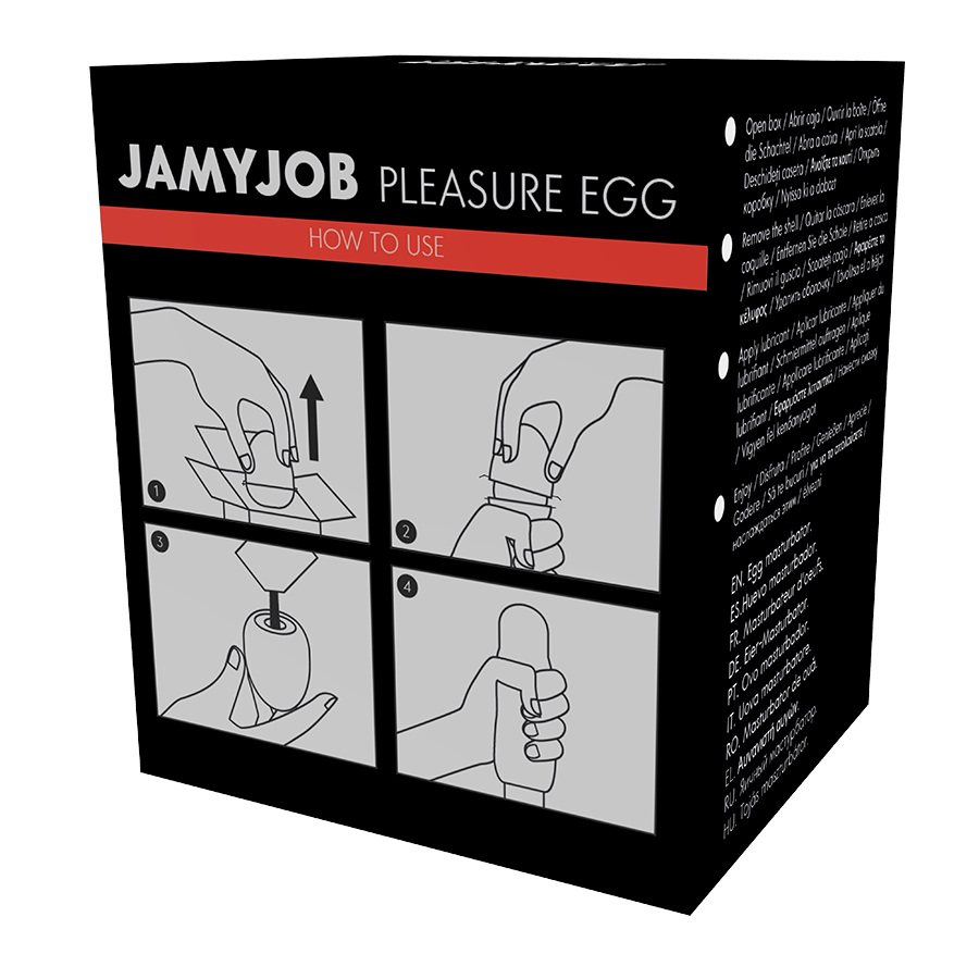 JAMYJOB - DISCRETE MASTURBATIE-EI ZWART PROBEER VERSIE
