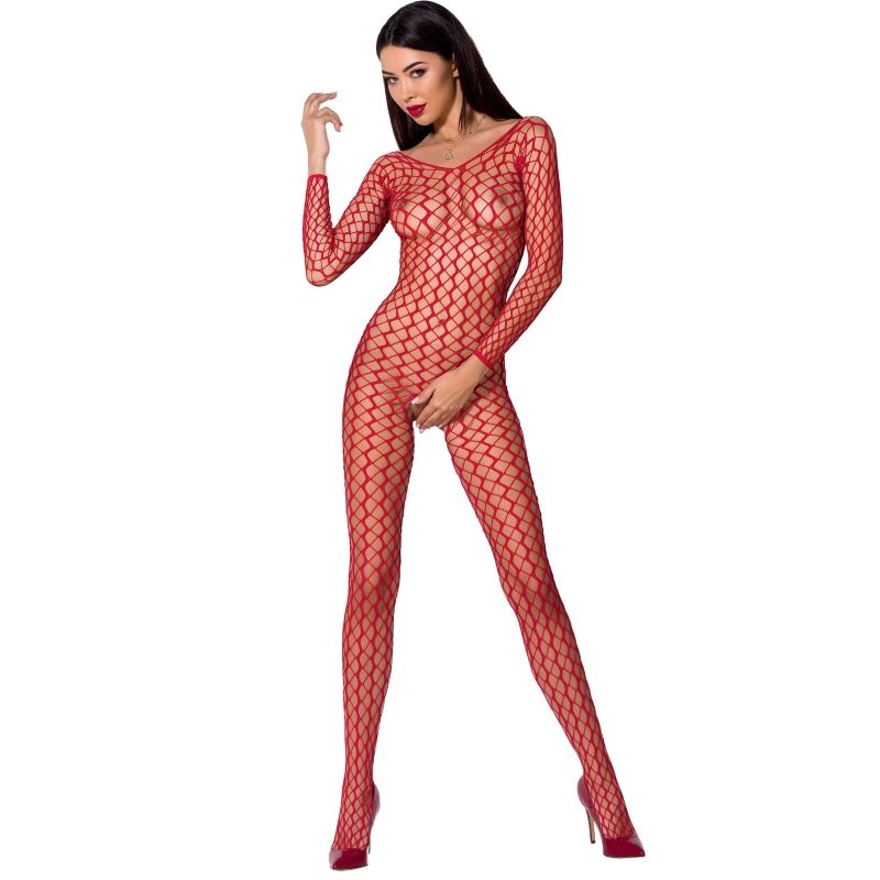 PASSIE - VROUW BS068 BODYSTOCKING ZWART ONE SIZE