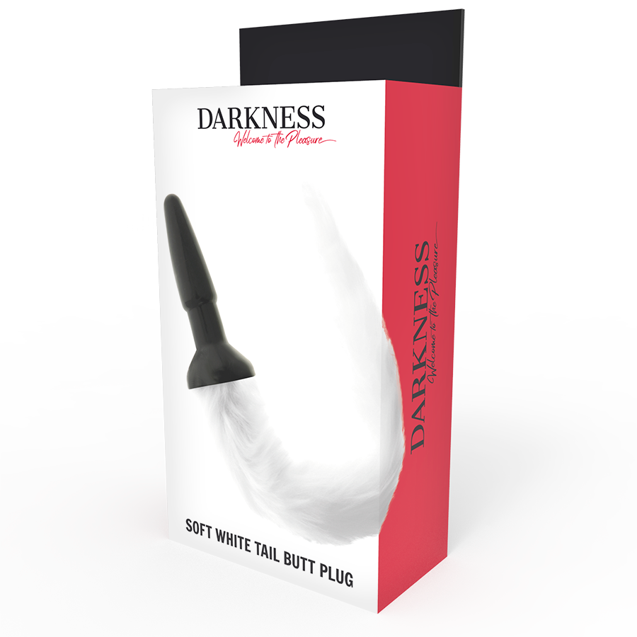 DARKNESS - SILICONEN ANALE PLUG MET WITTE LIJM