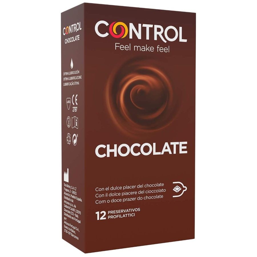 CONTROL - CHOCOLADE CONDOOMS 12 STUKS