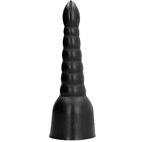 HELEMAAL ZWART - 34 CM DILDO