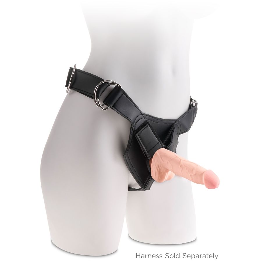 KING COCK - DRIEVOUDIGE DICHTHEID DILDO 19 CM