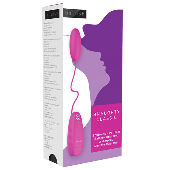 B SWISH - BNAUGHTY KLASSIEKE VIBRERENDE KOGEL CERISE