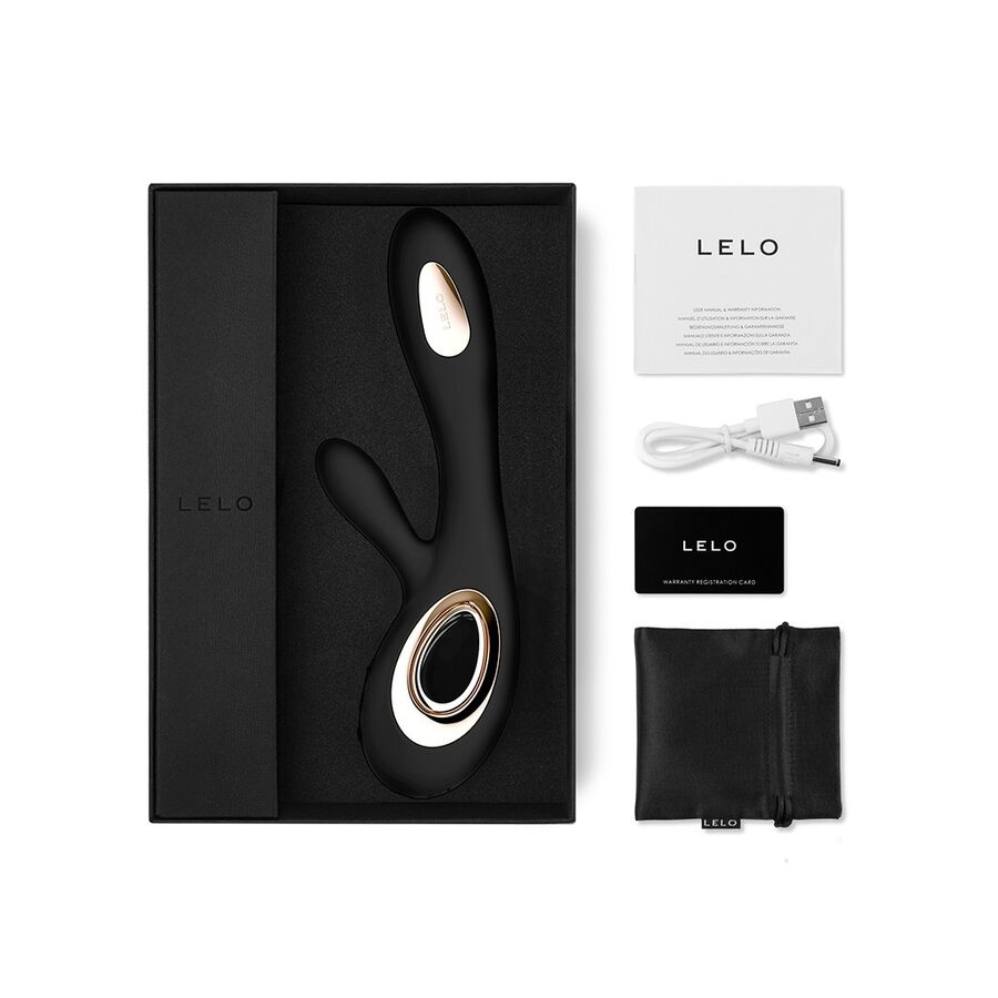 LELO - SORAYA WAVE KONIJN VIBRATOR ZWART