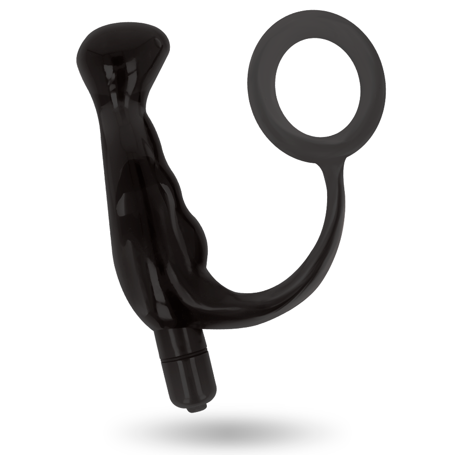 ADDICTED TOYS - ZWARTE PROSTAAT VIBRATOR 10 CM