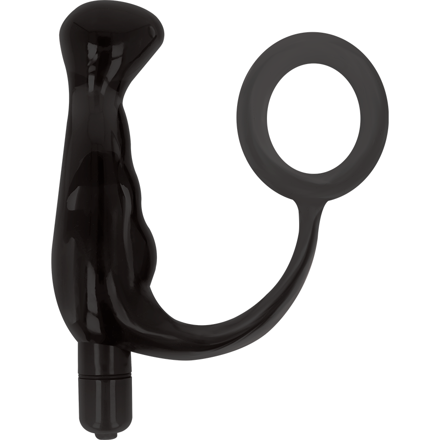 ADDICTED TOYS - ZWARTE PROSTAAT VIBRATOR 10 CM