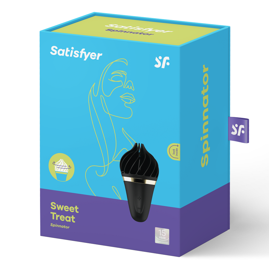 SATISFYER - ZOETE TRAKTATIE SPINNATOR BRUIN &amp; ROZE