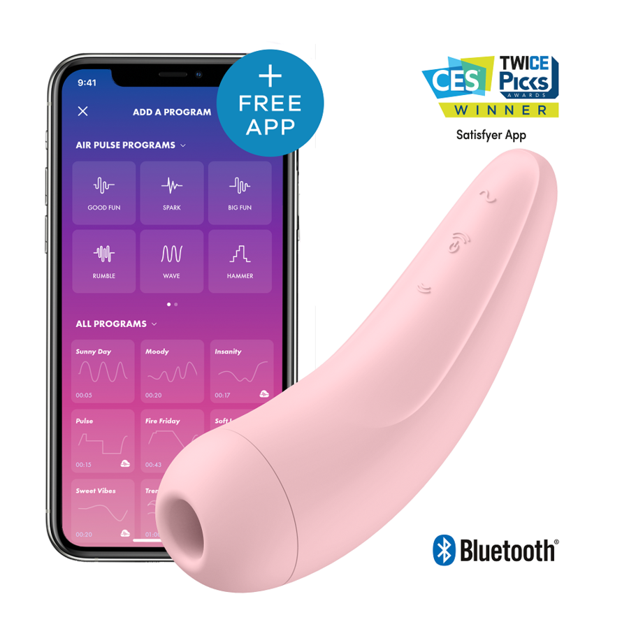SATISFYER - CURVY 1 + ROZE ROOD