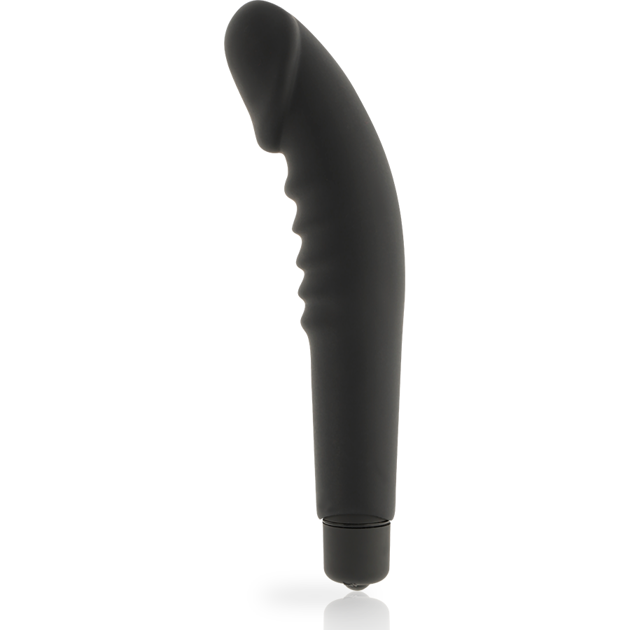 DOLCE VITA - REALISTISCHE PLEZIER ZWARTE SILICONEN VIBRATOR