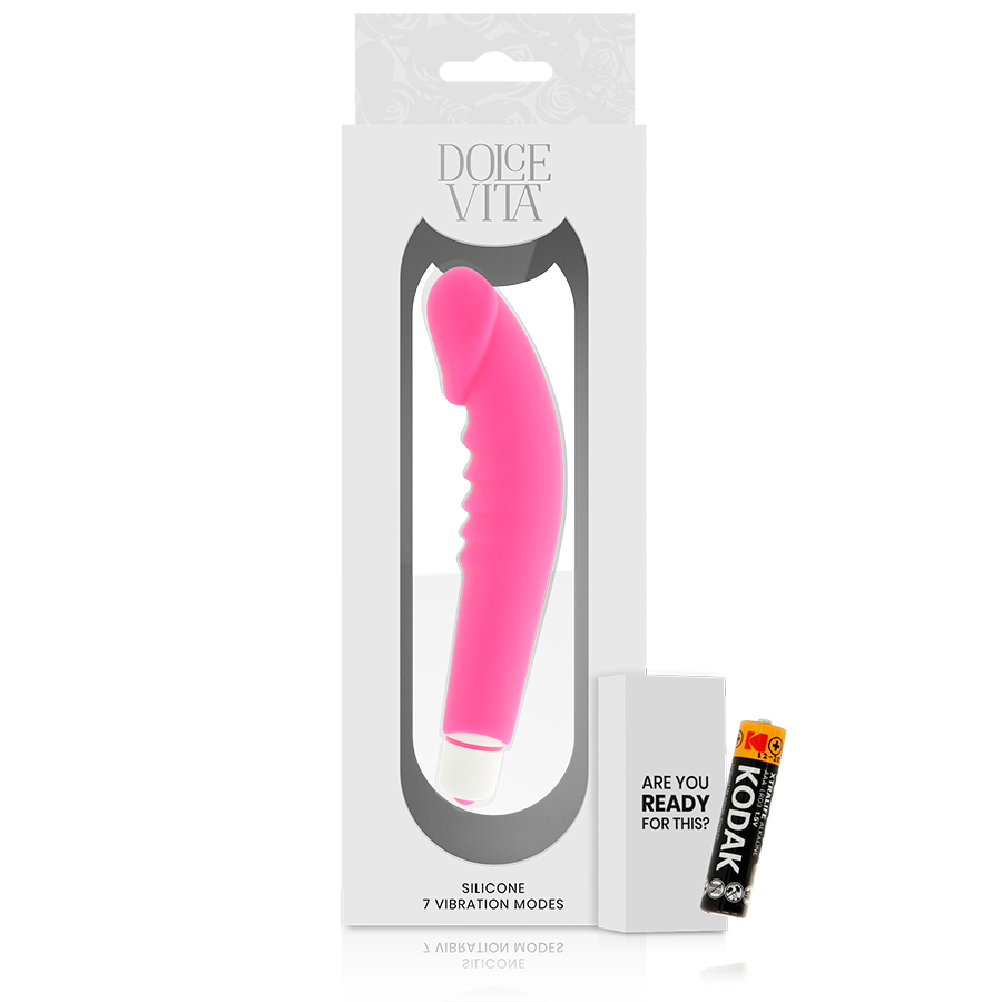 DOLCE VITA - REALISTISCHE PLEZIER ROZE SILICONEN VIBRATOR