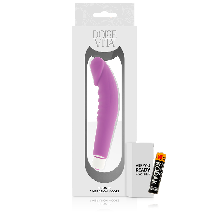 DOLCE VITA - REALISTISCHE PLEZIER LILA SILICONEN VIBRATOR