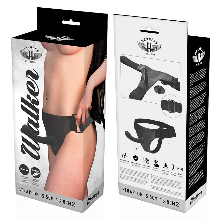 HARNAS ATTRACTIE - WALKER G-SPOT SILICONEN HARNAS 15,5 CM -O- 3,8 CM
