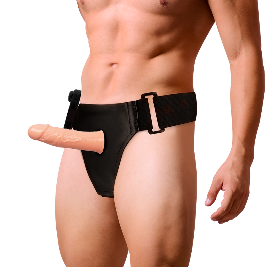 HARNAS ATTRACTIE - GREGORY HOLLOW HARNAS MET VIBRATOR 16,5 CM -O- 4,3 CM