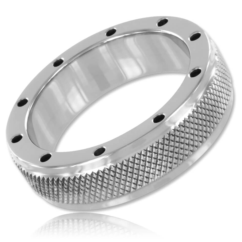 METAAL HARD - METALEN RING VOOR PENIS EN TESTIKELEN 45 MM