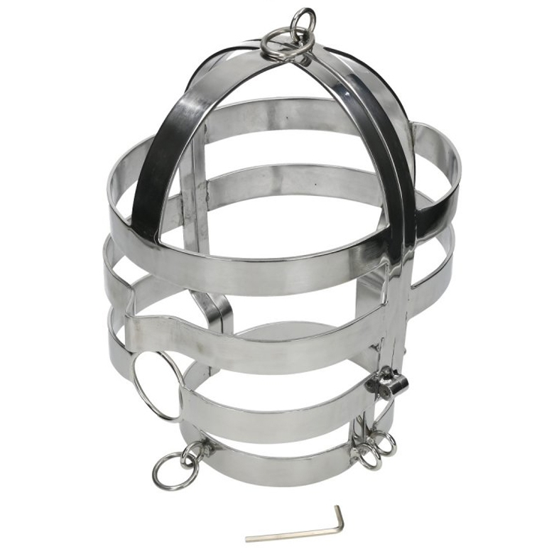 METAAL HARD - MASKER MET STALEN KRAAG