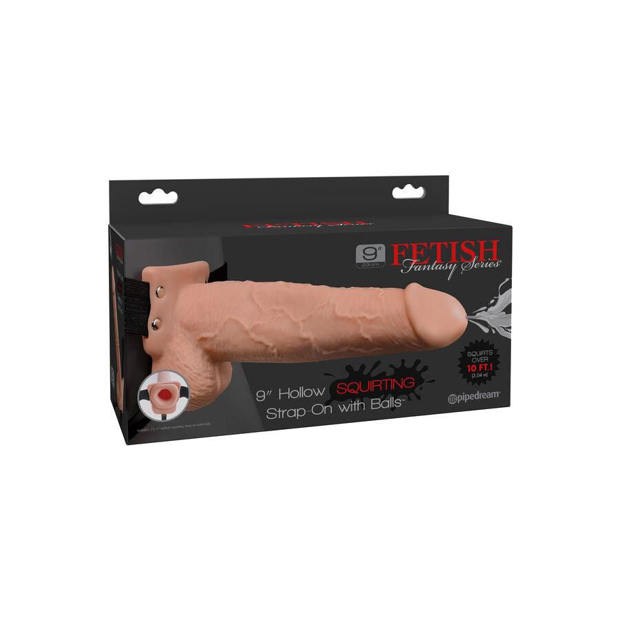 FETISH FANTASY SERIE - HARNAS MET REALISTISCHE EJACULERENDE PENIS 22,9 CM