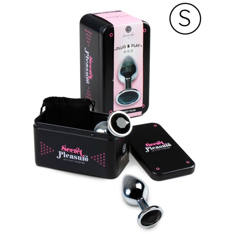 SECRETPLAY - ANALE PLUG ZWART S