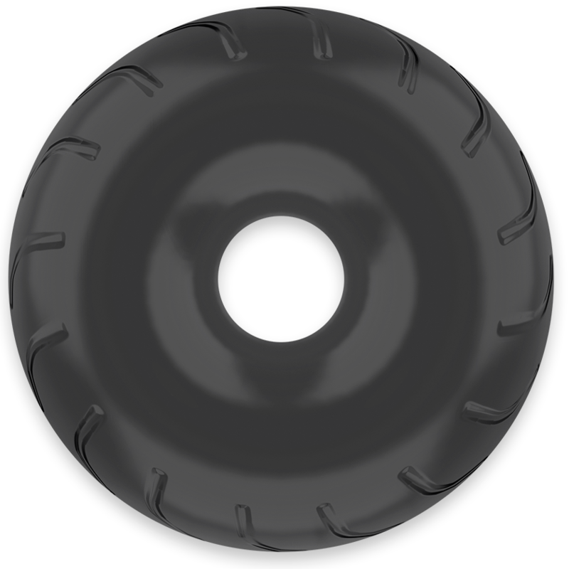 POWERING - SUPER FLEXIBELE EN BESTENDIGE PENISRING 5CM PR08 ZWART