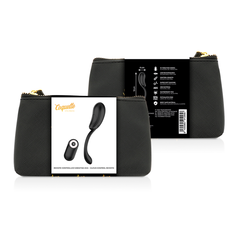 COQUETTE CHIC DESIRE - OPLAADBARE AFSTANDSBEDIENING EI ZWART / GOUD