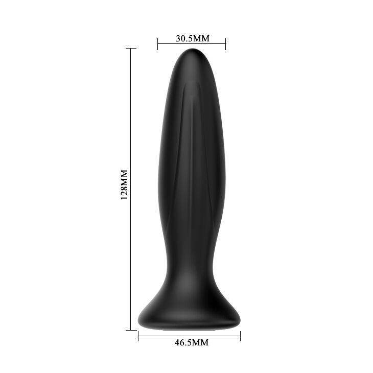 MR PLAY - OPLAADBARE ZWARTE VIBRERENDE ANAALPLUG