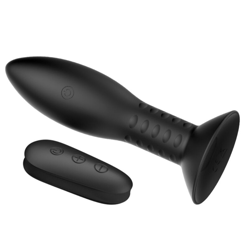 MR PLAY - PLUG MET DRAAIENDE BALLEN ZWARTE AFSTANDSBEDIENING