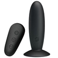 MR PLAY - PLUG ANAL CON VIBRACIÓN NEGRO CONTROL REMOTO