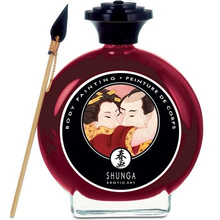SHUNGA - AARDBEI EN CAVA BODYPAINT