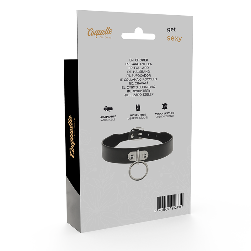 COQUETTE CHIC DESIRE - VEGAN LEDEREN KETTING VROUW FETISH ACCESSOIRE