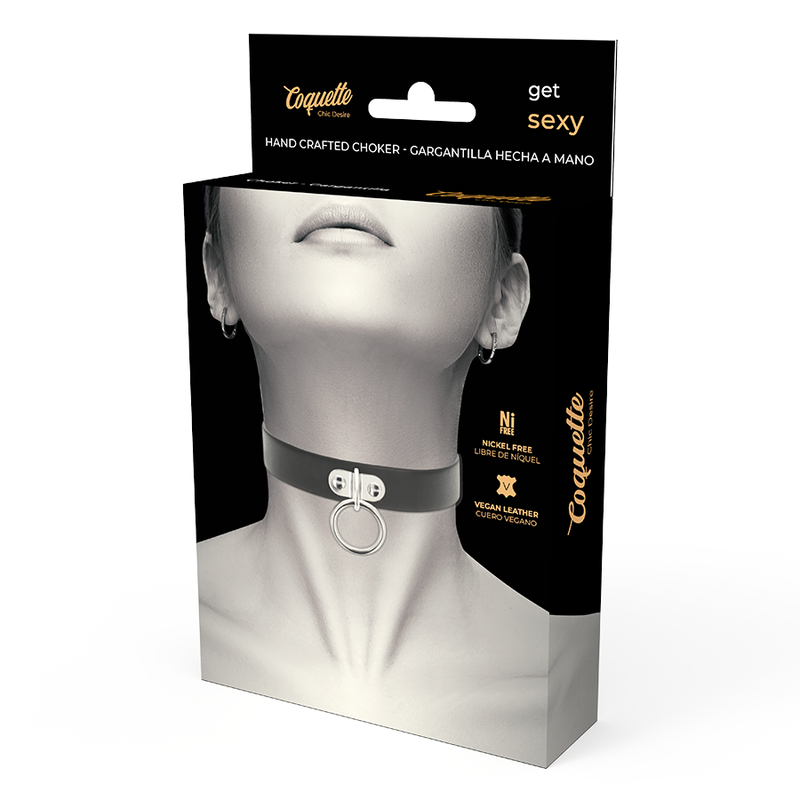 COQUETTE CHIC DESIRE - VEGAN LEDEREN KETTING VROUW FETISH ACCESSOIRE