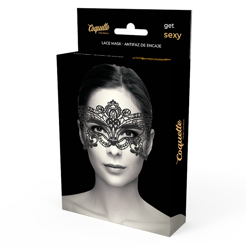 COQUETTE CHIC DESIRE - BREED ZWART KANTEN MASKER