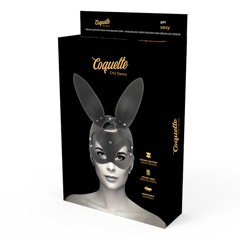 COQUETTE CHIC DESIRE – vegan leren konijnenoren masker