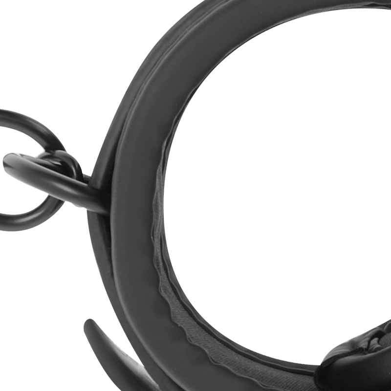 FETISH SUBMISSIVE - VEGAN LEDEREN ENKELBOEIEN MET NEOPREEN VOERING