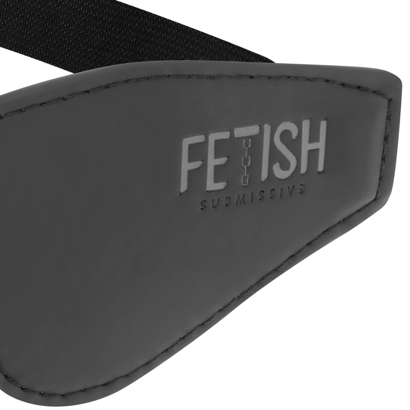 FETISH SUBMISSIVE - VEGAN LEDEREN OOGMASKER MET NEOPREEN VOERING